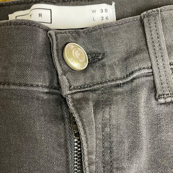 AYR The Riser High Rise Skinny Jeans Black Sz 30x26 - Picture 4 of 7